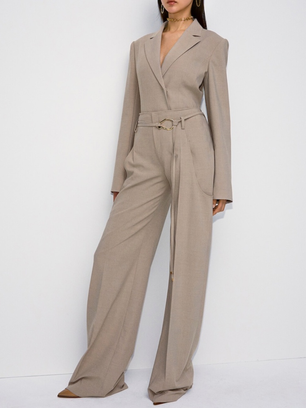 ADEAM Tan Blazer in Size 2
